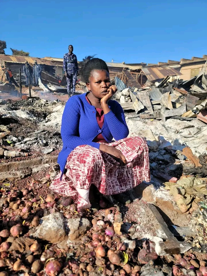 Fire destroys Property Worth billions at Kapchorwa main market